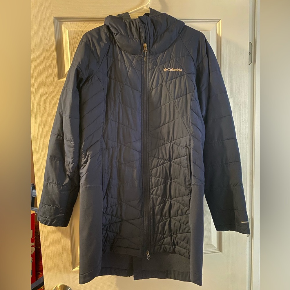 Columbia Omni-wick Navy long jacket